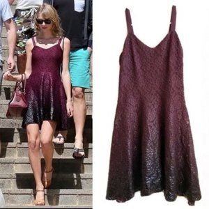 🦩BNWOT🦩 Free People Foiled Ombré Fit and Flare Taylor Swift Lace Dress